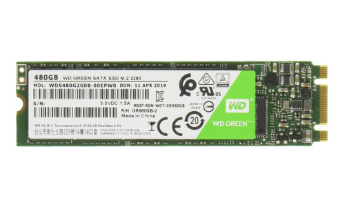 WD M.2 SATA III SSD Green WDS480G2G0B, 480GB, 545MBps, FR