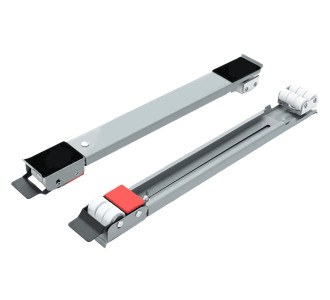 BRATECK βάση λευκών συσκευών WMS11-4 με ρόδες, ρυθμιζόμενη, έως 300kg, γκρι