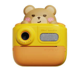 WOWKIDS παιδική φωτογραφική μηχανή K64 με εκτυπωτή, 26MP, 2", κίτρινη