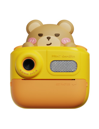 WOWKIDS παιδική φωτογραφική μηχανή K64 με εκτυπωτή, 26MP, 2", κίτρινη