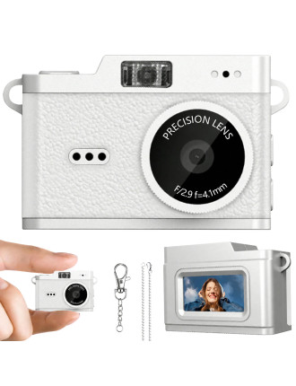 WOWKIDS μίνι ψηφιακή κάμερα X5 με 0.96" οθόνη, 2MP/1080p, λευκή WOWKIDS μίνι ψηφιακή κάμερα X5 με 0.96" οθόνη, 2MP/1080p, λευκή