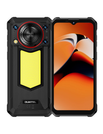 OUKITEL smartphone WP53 με ηχείο 3W, 6.52", 8/128GB, 11000mAh, IP68/IP69K/MIL-STD-810H, μαύρο