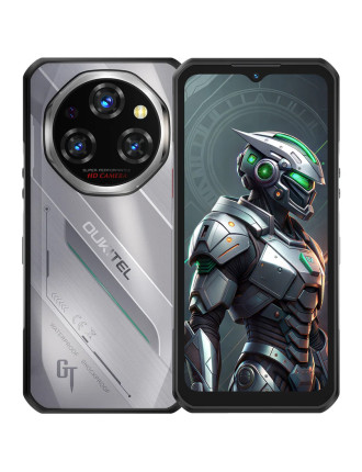 OUKITEL smartphone WP62, 6.6", 12/512GB, 5G, 11000mAh, IP68/IP69K/MIL-STD-810H, ασημί