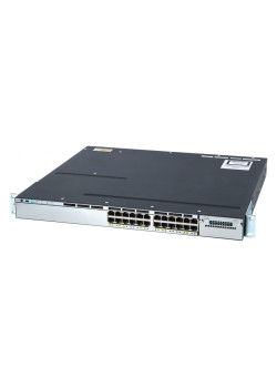 CISCO used Catalyst Switch 3750-X, 24 ports PoE, 1x PSU, managed