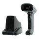 GTCODESTAR barcode scanner X-1901B με βάση, 1D & 2D, ενσύρματο & ασύρματο, Bluetooth, 2000mAh, μαύρο