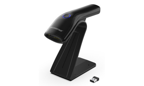 GTCODESTAR barcode scanner X-9200L με βάση, 1D & 2D, ενσύρματο & ασύρματο, Bluetooth, 800mAh, μαύρο
