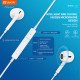 YISON earphones με μικρόφωνο X7, Lightning σύνδεση, Φ14mm, 1.2m, λευκά YISON earphones με μικρόφωνο X7, Lightning σύνδεση, Φ14mm, 1.2m, λευκά