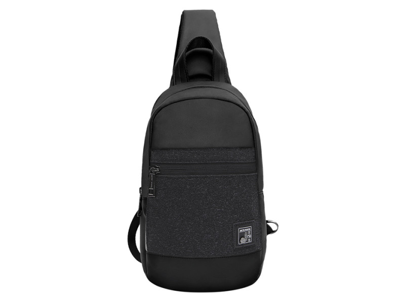 ARCTIC HUNTER τσάντα Crossbody XB0060 με θήκη tablet, αδιάβροχη, μαύρη