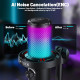 CMTECK επιτραπέζιο μικρόφωνο XM560, καρδιοειδές, USB/USB-C, RGB LED, μαύρο CMTECK επιτραπέζιο μικρόφωνο XM560, καρδιοειδές, USB/USB-C, RGB LED, μαύρο