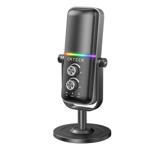 CMTECK επιτραπέζιο μικρόφωνο XM600, omnidirectional/καρδιοειδές, USB, RGB LED, μαύρο CMTECK επιτραπέζιο μικρόφωνο XM600, omnidirectional/καρδιοειδές, USB, RGB LED, μαύρο