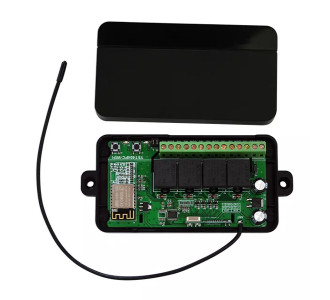 Ασύρματος δέκτης τηλεχειρισμού 4 καναλιών YET404WFR, 433MHz, WiFi