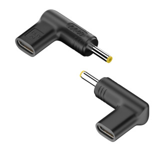 POWERTECH αντάπτορας τροφοδοσίας YX-03, USB-C σε HP 4x1.7mm, μαύρος