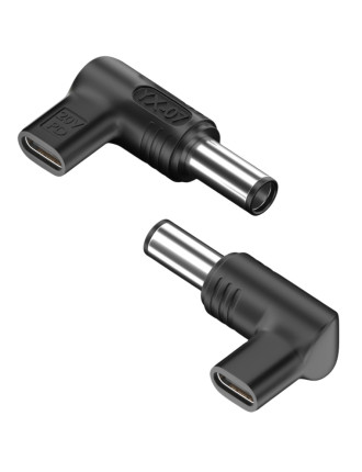 POWERTECH αντάπτορας τροφοδοσίας YX-07, USB-C σε HP 7.4x5mm, μαύρος