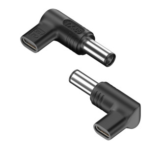 POWERTECH αντάπτορας τροφοδοσίας YX-08, USB-C σε Dell 7.4x5mm, μαύρος