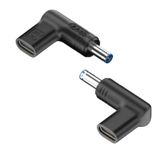 POWERTECH αντάπτορας τροφοδοσίας YX-09, USB-C σε HP 4.5x3mm, μαύρος