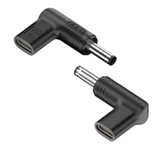 POWERTECH αντάπτορας τροφοδοσίας YX-10, USB-C σε Dell 4.5x3mm, μαύρος