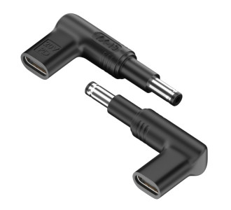 POWERTECH αντάπτορας τροφοδοσίας YX-13, USB-C σε HP 4.8x1.7mm, μαύρος