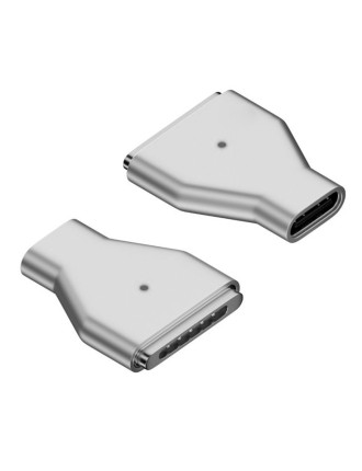 POWERTECH αντάπτορας τροφοδοσίας YX-MS3, USB-C σε Magsafe 3, ασημί POWERTECH αντάπτορας τροφοδοσίας YX-MS3, USB-C σε Magsafe 3, ασημί