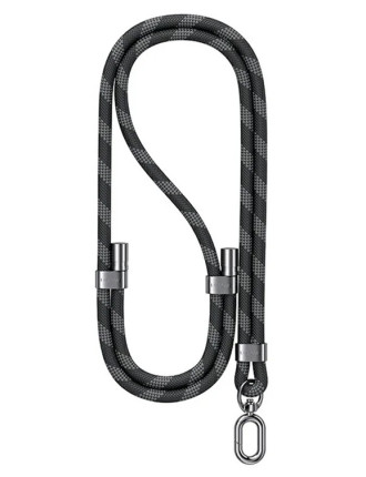 USAMS κορδόνι λαιμού για κινητά ZB316, 160cm, universal, μαύρο