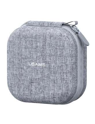 USAMS θήκη οργάνωσης ακουστικών Bluetooth ZB351, 9.5x9.5x5cm, γκρι USAMS θήκη οργάνωσης ακουστικών Bluetooth ZB351, 9.5x9.5x5cm, γκρι
