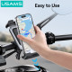 USAMS βάση ποδηλάτου για smartphone ZJ082, μαύρη