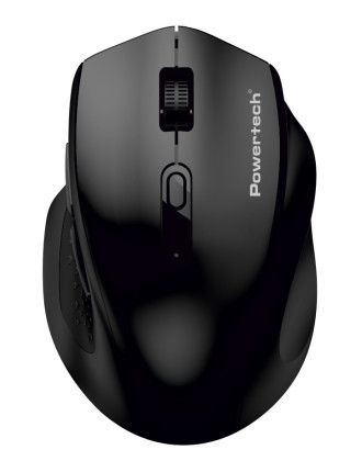 POWERTECH ασύρματο ποντίκι PT-1578, 2.4GHz & Bluetooth, έως 4000DPI, μαύρο